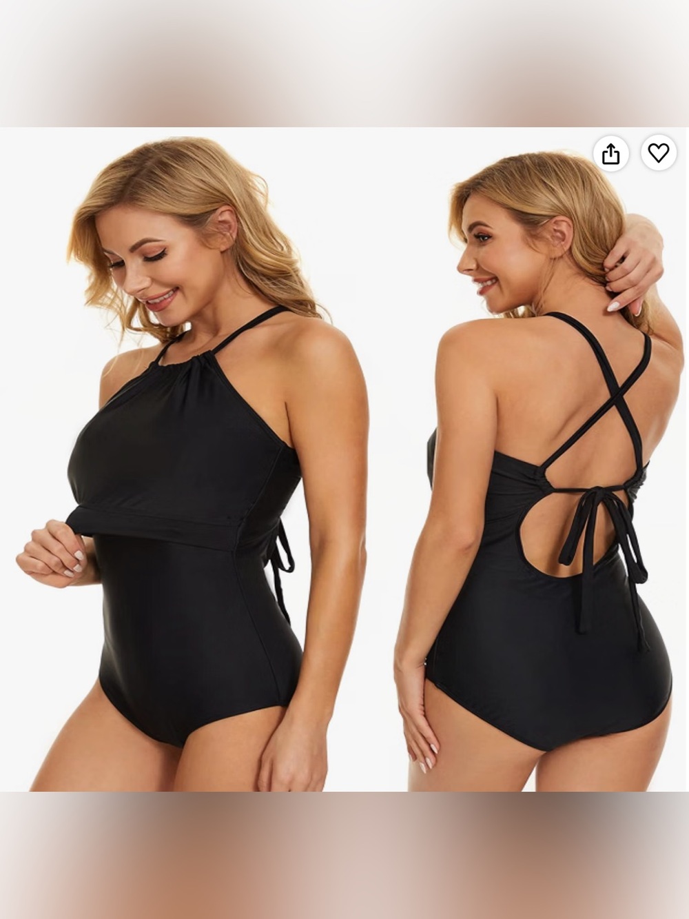 Oceanlily - Breastfeeding Swimsuit- Post-Partum Nursing One Piece Bathing Suit